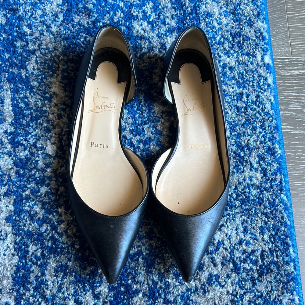 Christian Louboutin Black Flats